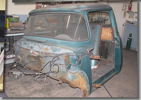 1956 Ford truck in for full restoration.